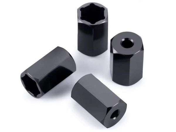 画像1: WPL ホイールハブアダプター BK（11mm）1/16 RC (1)