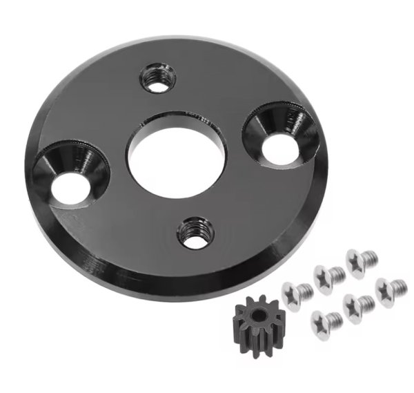 画像1: モーターコンバータ 13Ｔギア付 ブラック (1)