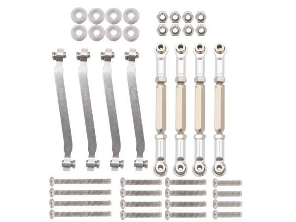 画像1: メタル アームリンクセット(シルバー) 1/16 RC (1)