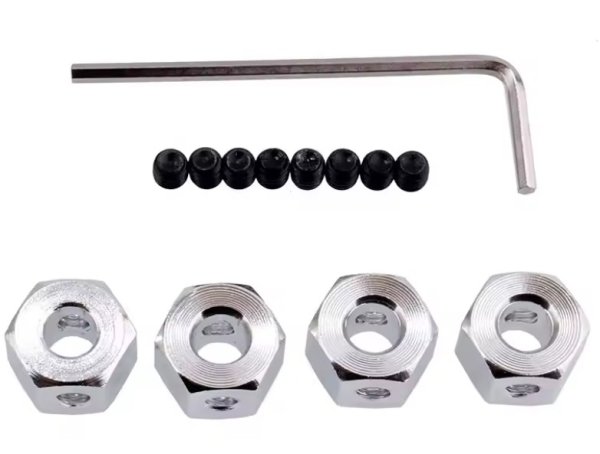 画像1: メタルホイールハブアダプター 5〜12mm WPL（SV） (1)