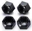 画像1: WPL ホイールハブアダプター BK（4mm）1/16 RC (1)