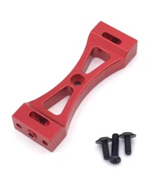 画像1: リアクロスメンバー　メタルブラケット　レッド (1)