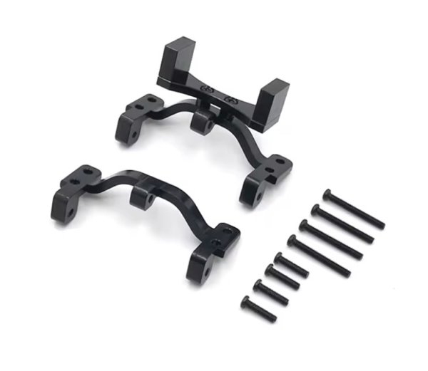 画像2: メタルサーボマウント ブラック WPL (2)