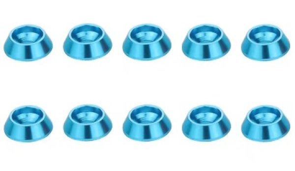画像1: ネジワッシャー10個セット(ブルー) (1)