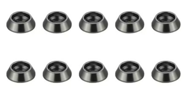 画像1: ネジワッシャー10個セット(チタン) (1)