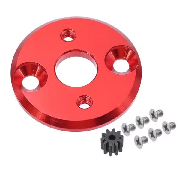 画像1: モーターコンバータ 13Ｔギア付 レッド (1)