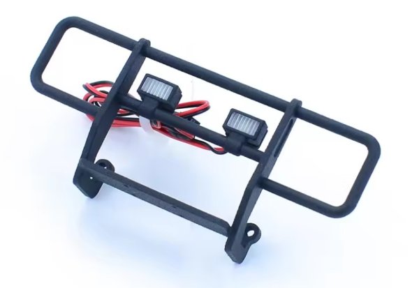 画像1: ライト付 フロントバンパー （TRX4ーM ディフェンダー）1/18 RC (1)