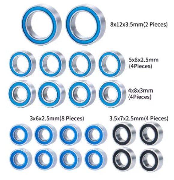 画像1: シールドベアリングキット(22個) (1)