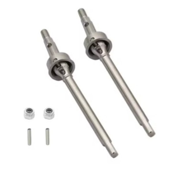 画像1: ステンレス トランスミッションシャフト  フロント(SV)  1/18RC (1)