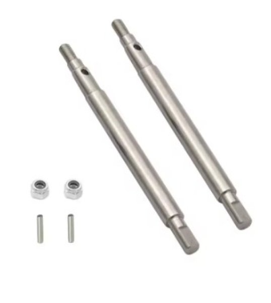 画像1: ステンレス トランスミッションシャフト  リア(SV)   1/18RC (1)