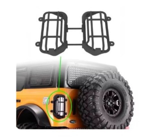 画像2: テールライトカバー BK TRX4 2021ブロンコ 92076-4 (2)