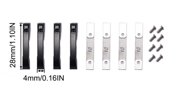 画像1: 1/10ドアハンドルヒンジ　2021ブロンコ用　ブラック (1)