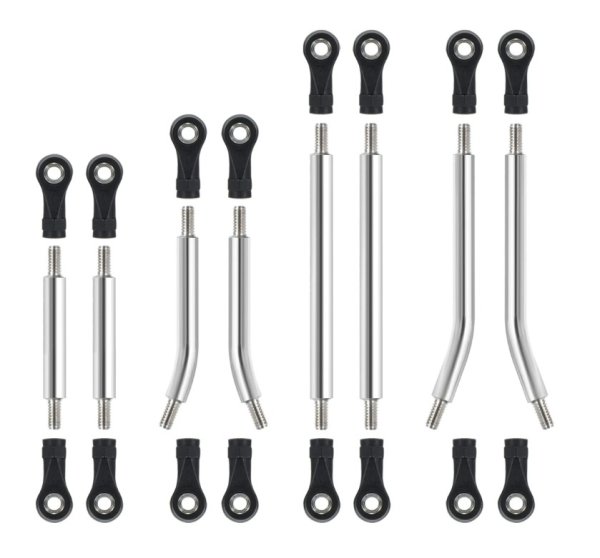 画像1: ステンレス リンクセット 1/18RC TRXー4M ブロンコ ディフェンダー (1)