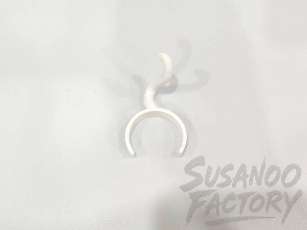 画像1: 30mmしっぽ  白 (1)