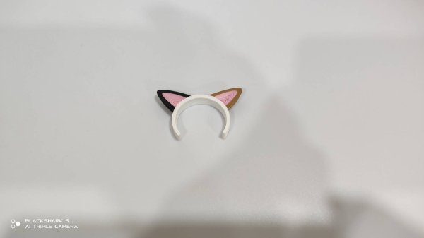 画像4: 30mm猫耳カチューシャ 三毛猫 (4)