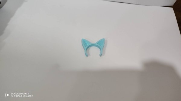 画像4: 30mm猫耳カチューシャ 水色 (4)