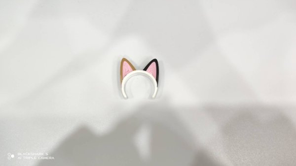 画像2: 30mm猫耳カチューシャ 三毛猫 (2)