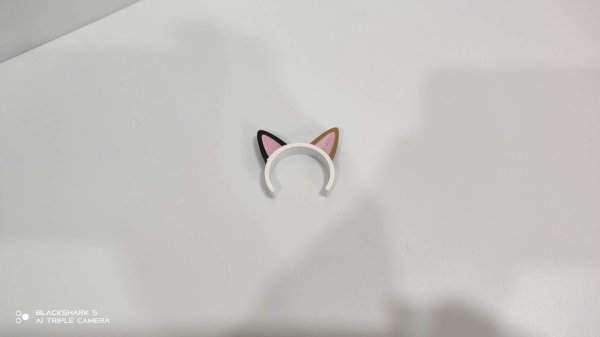 画像3: 30mm猫耳カチューシャ 三毛猫 (3)