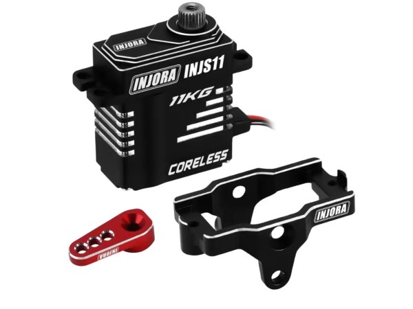 画像1: INJORA サーボ＆マウント＆アームRD セット 1/18RC（アームRD） (1)