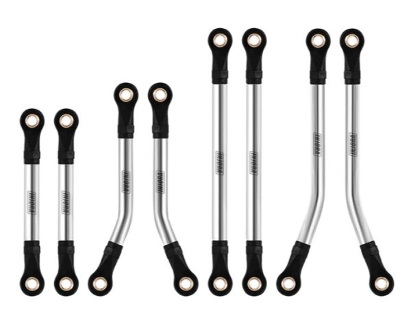 画像1: 1/18 ステンレス 高クリアランスリンクセット 4M-08SR (1)