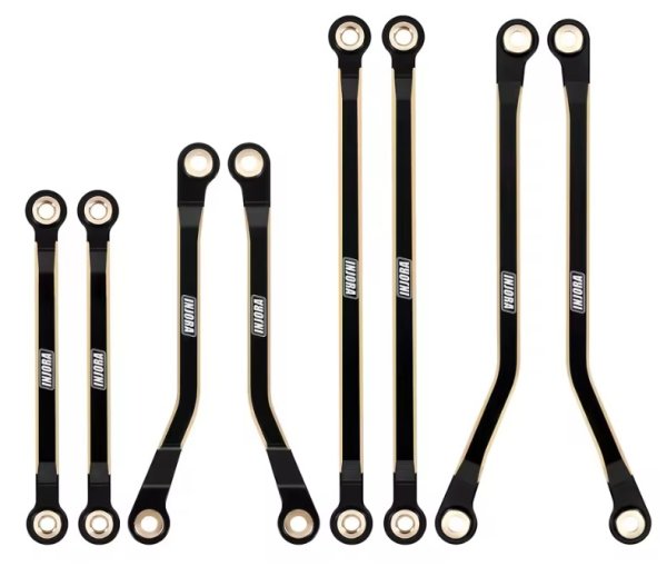 画像1: INJORA 真鍮ハイクリアランスリンクセット BK 1/18RC TRX4M (1)