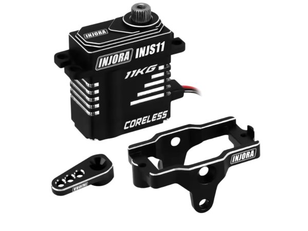 画像1: INJORA サーボ＆マウント＆アームBK セット 1/18RC（アームBK） (1)