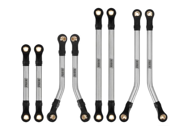 画像1: 1/18 ハイトレイル K10用 ステン シャーシリンクセット 4M-70SR (1)