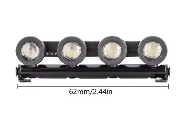 画像1: INJORA スポットライト ルーフライト（ラウンド） 1/18 RC (1)