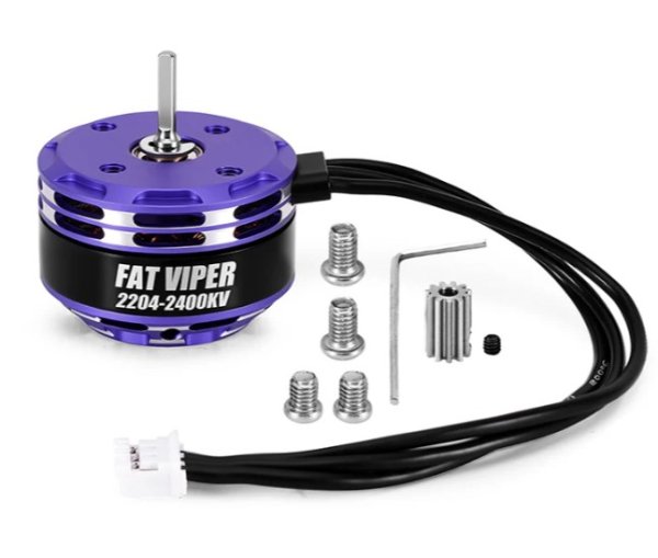 画像1: FatViper2204-2400KV ブラシレスアウトランナーモーター INM17-2400KV 1/18 (1)