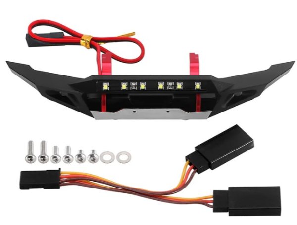 画像1: INJORA CNCアルミフロントリアバンパー 1/18 RCクローラー TRX4M ブロンコアップグレード用 4M-85F (1)