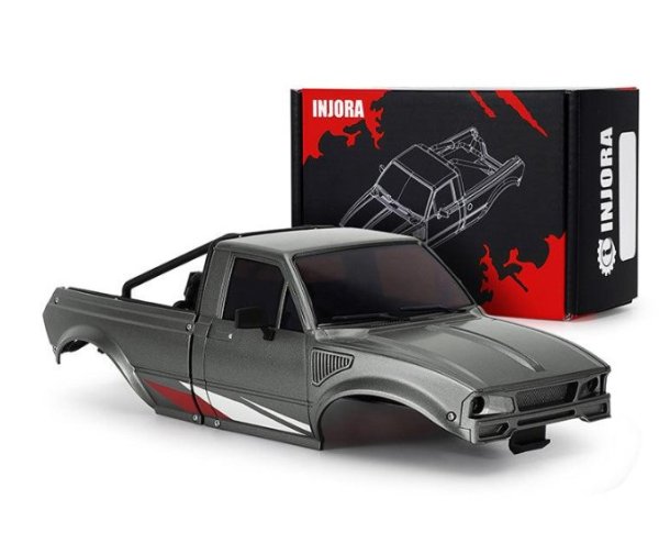 画像1: INJORA ピックアップ ハード ボディ グレー 1/18 TRX4M ディフェンダー・ブロンコ用 IR60-GL (1)