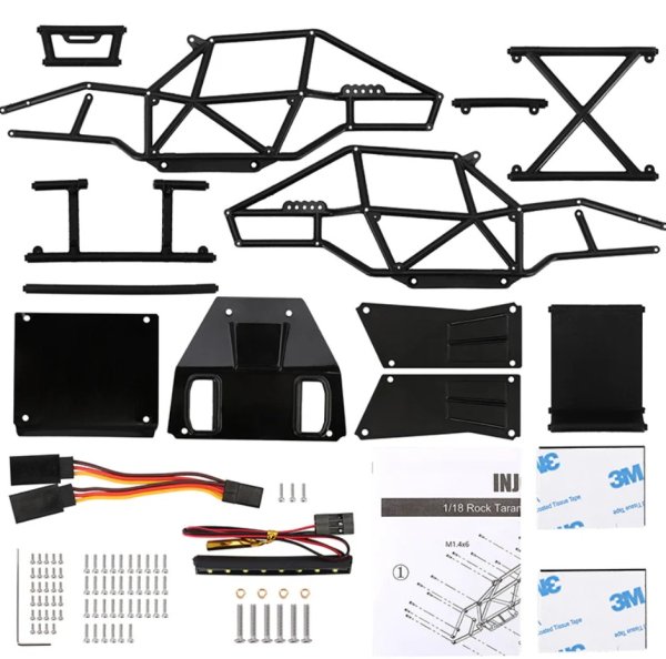 画像3: INJORA タランチュラ・ナイロンバギーボディ 1/18 TRX4M 用 4M-53BK (3)