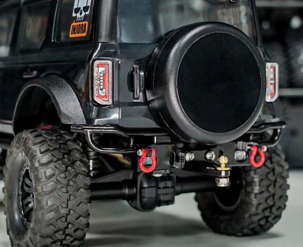 画像3: INJORA CNC アルミ製フロントリアバンパー V2 1/18 TRX4M ブロンコ 4M-43R (3)