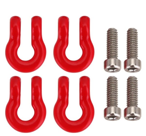 画像2: INJORA  Dリン牽引フック グ メタルアクセサリー アップグレード 1/10 RCクローラーカー  SCX24-57RD (2)