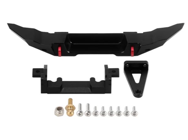 画像1: INJORA CNCアルミバンパー(ライトバー付き)1/18 TRX4M ブロンコ用 4M-85R (1)