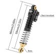 画像2: INJORA 59mmロングスレッドオイルショック(真鍮製エンド)で1/18 TRX4Mアップグレード用 4M-63BK-2 (2)
