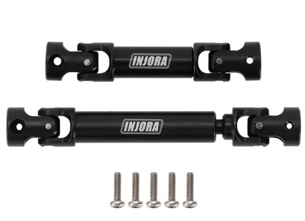 画像2: INJORA ブラックハードンスチールドライブシャフト 1/18 TRX4M Defender Bronco用 4M-50BK (2)