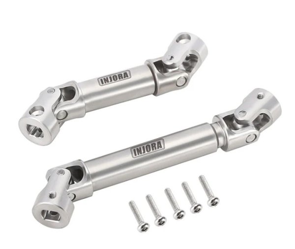 画像2: INJORAステンレス製ドライブシャフト 1/18 TRX4M ディフェンダー ブロンコ 4M-18 (2)