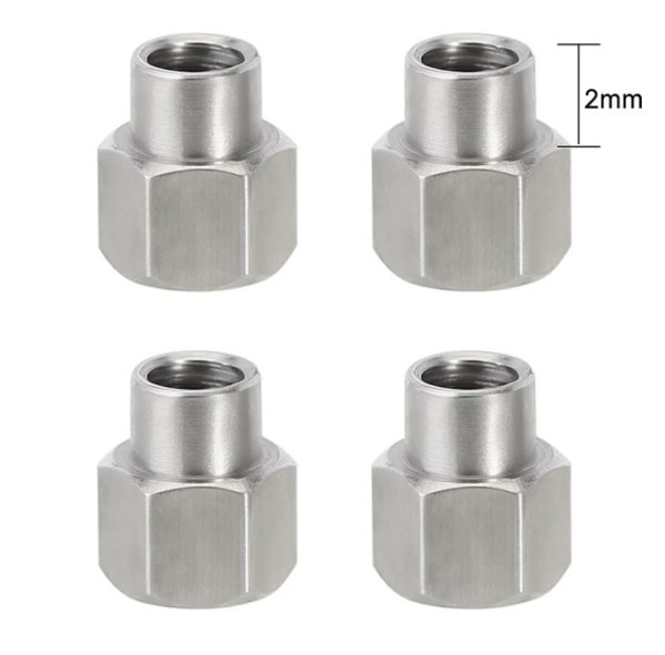 画像1: INJORA 4PCS 2mm M2.5 ロングナット 1/18 TRX4M 用 WH-23-2 (1)