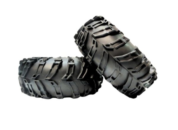 画像2: 1/10RC　2.2inクローラータイヤ　140ｘ55ｍｍ (2)