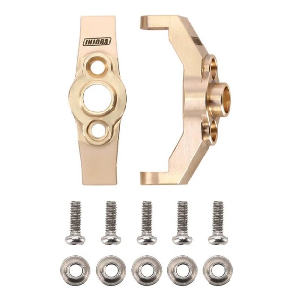 画像1: INJORA 4g/pcs ブラスキャスターブロック C ハブキャリア 1/18 TRX4M (4M-05) TRX4M-05 (1)