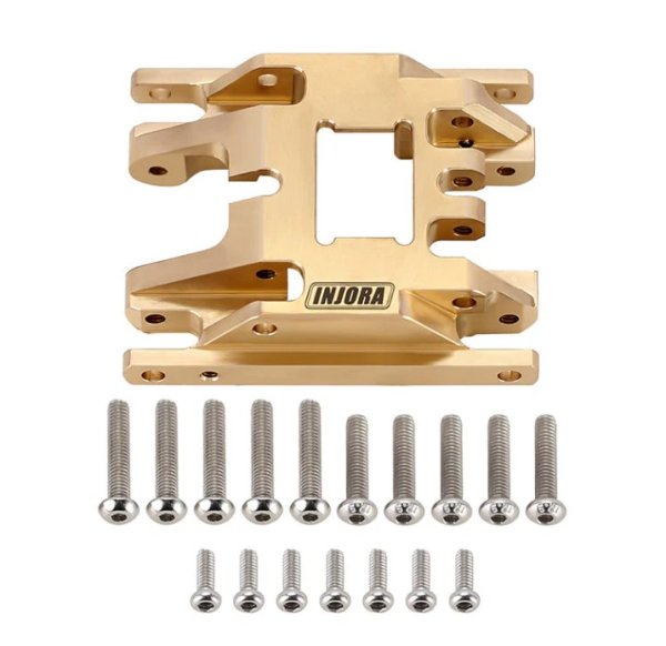 画像1: INJORA 53g/pcs 真鍮製スキッドプレートトランスミッションマウント 1/18 TRX4M(4M-67)用 4M-67 (1)