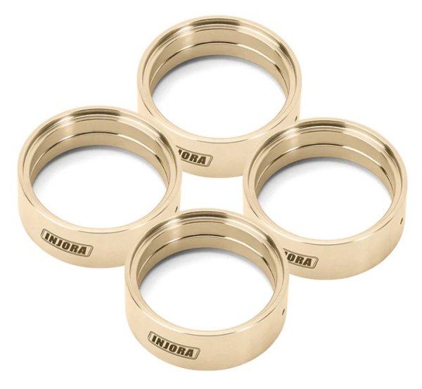 画像1: INJORA 27g/pcs INJORA 1.3インチホイール用真鍮製内輪 YQW-1302 (1)