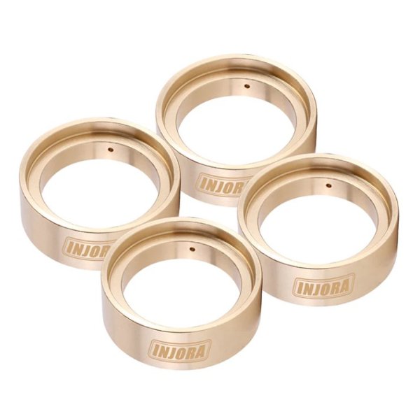 画像1: INJORA 1.0ホイールおよびTRX4M純正タイヤ用真鍮製インナークランプリング 4M-23 (1)