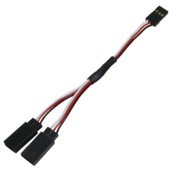 画像1:  RX二股コネクター24AWGワイヤー10ｃｍ(サンワ&Koタイプ) 3886-2V2 (1)