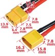 画像2: XT-60コネクター16AWG10cm付(オス1pcs.メス1pcs.) AMASS 3927-60U-16W-S (2)