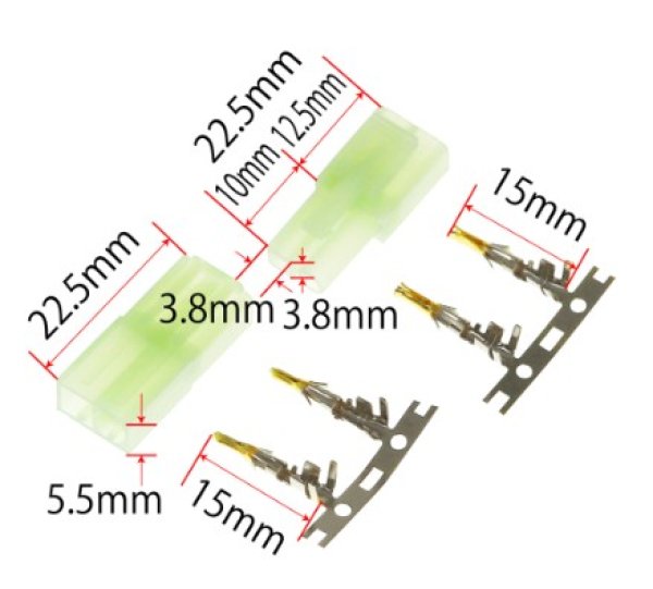 画像2: (S10）EPエアーコネクター（ゴールド)1ペア 106 (2)