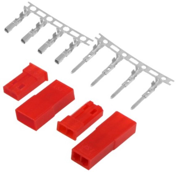 画像1: (S5)BECコネクター(シルバー)2ペア 2680 (1)