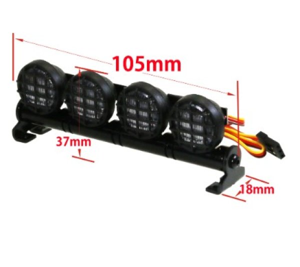 画像2: ルーフライト・ラウンドタイプ白:BEC電源(4.8-6V)用 LED-18ROU-W2 (2)