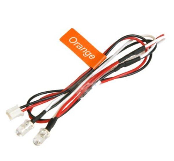 画像1: 5mmエディショナルLEDライトセットオレンジ（2灯）NLD05LP-OR (1)